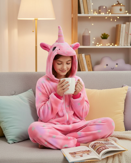 girls unicorn onesie - lifestyle