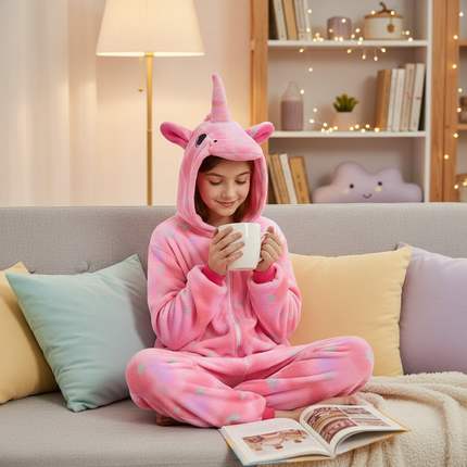 girls unicorn onesie - lifestyle