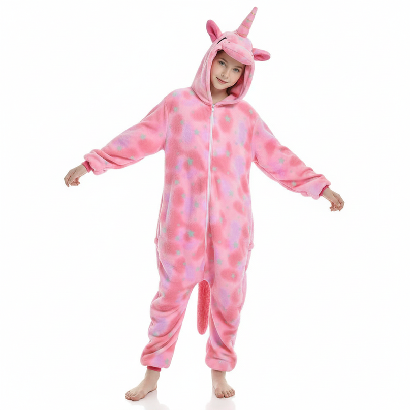 girls unicorn onesie - white-bg