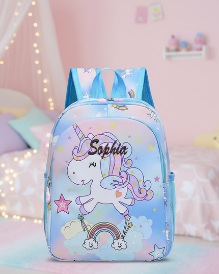 girls unicorn school backpack - lifestyle