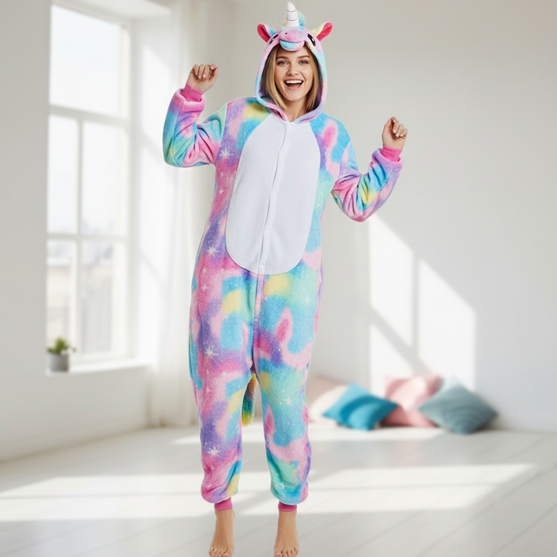 glitter onesie unicorn - in-use
