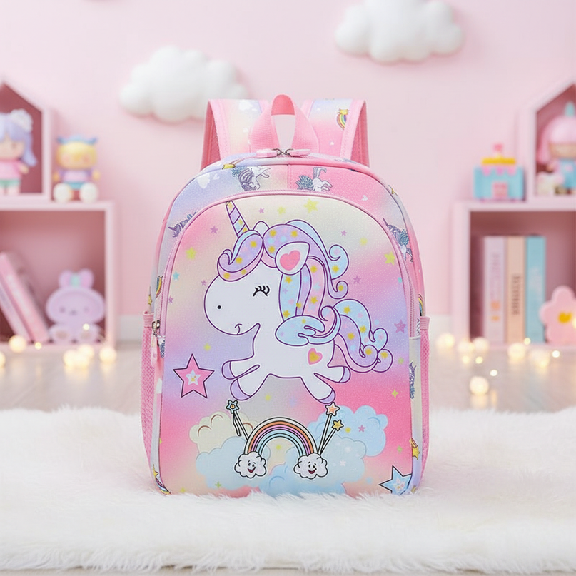 glitter unicorn backpack - lifestyle