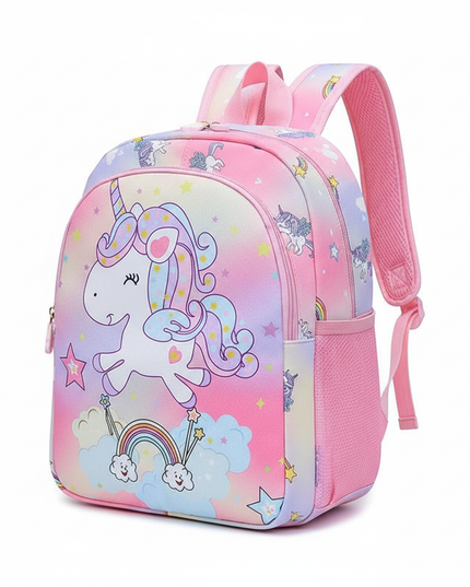 glitter unicorn backpack - white-bg