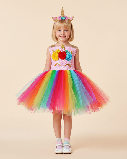 glitter unicorn dress sequin carnival - detail