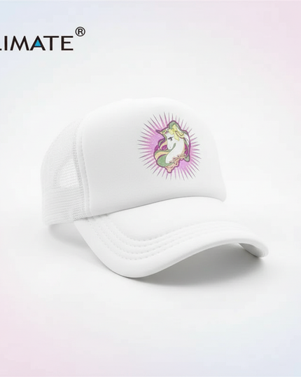 glitter unicorn hat - white-bg
