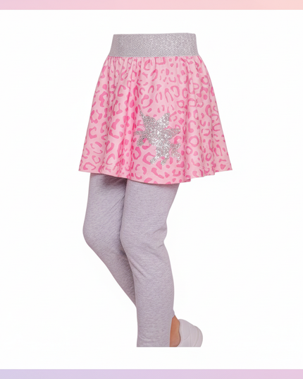 glitter unicorn leggings - white-bg