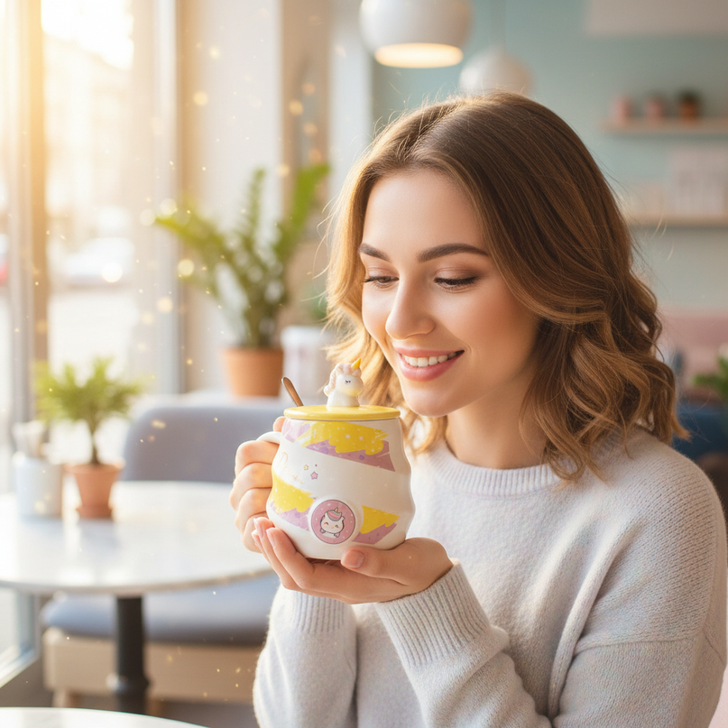 glitter-unicorn-mug - in-use