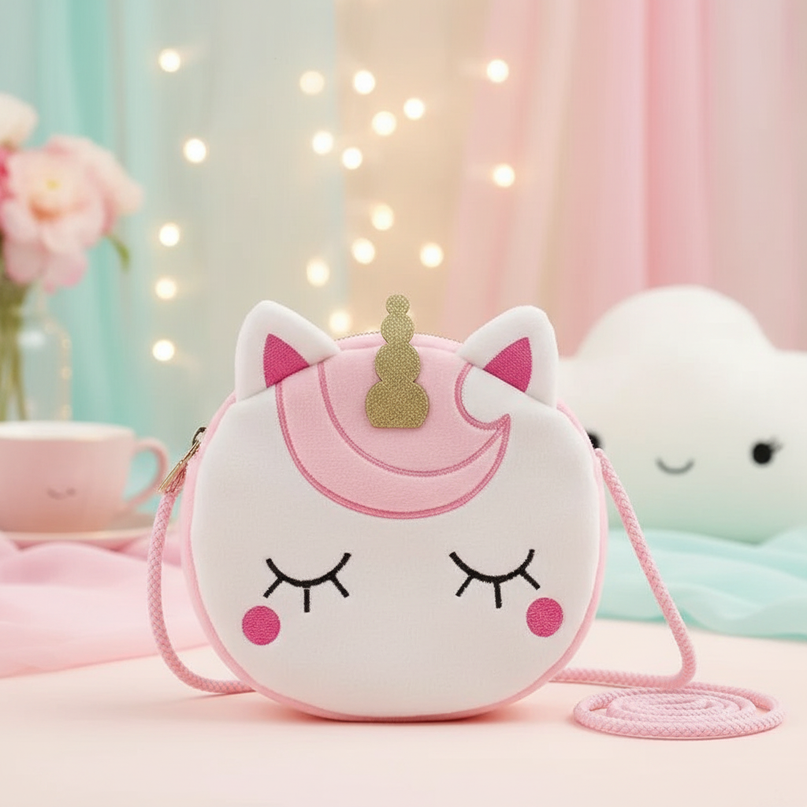 glitter unicorn purse - lifestyle