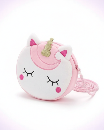 glitter unicorn purse - white-bg
