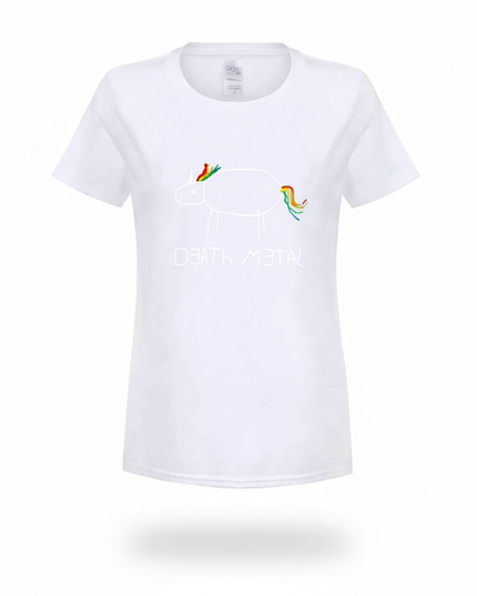 glitter unicorn shirt - white-bg
