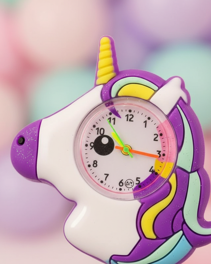 glitter unicorn watch - detail