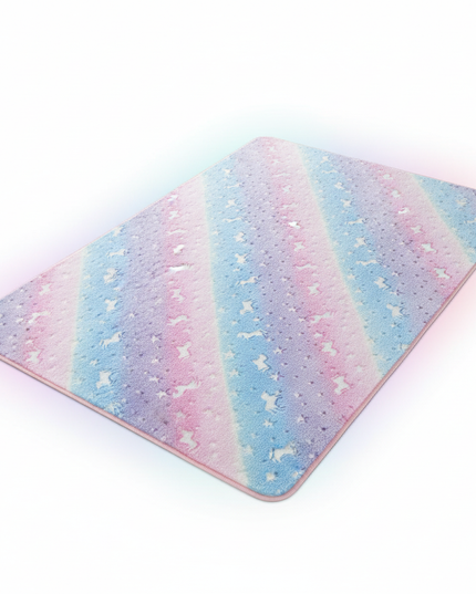 glow dark unicorn rug - white-bg
