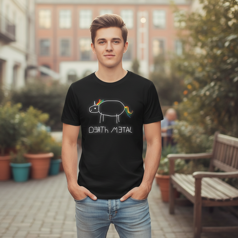 glow dark unicorn shirt - lifestyle