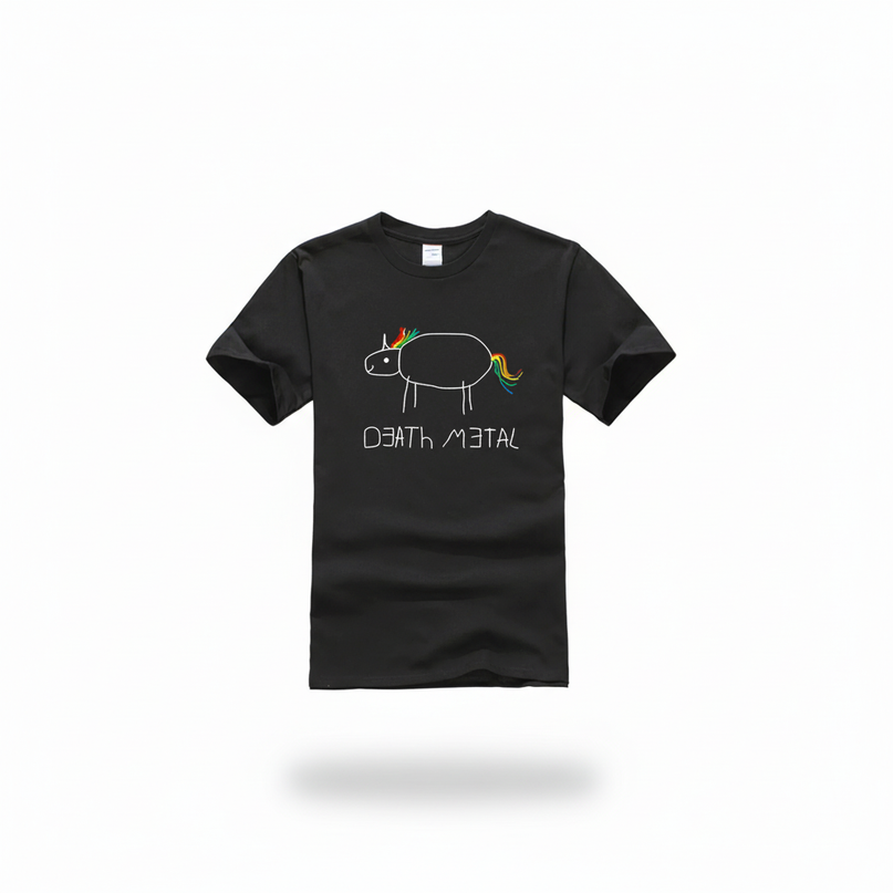 glow dark unicorn shirt - white-bg