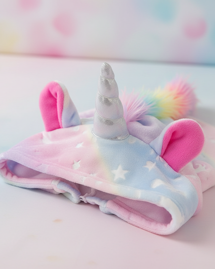 glow in the dark unicorn onesie - detail