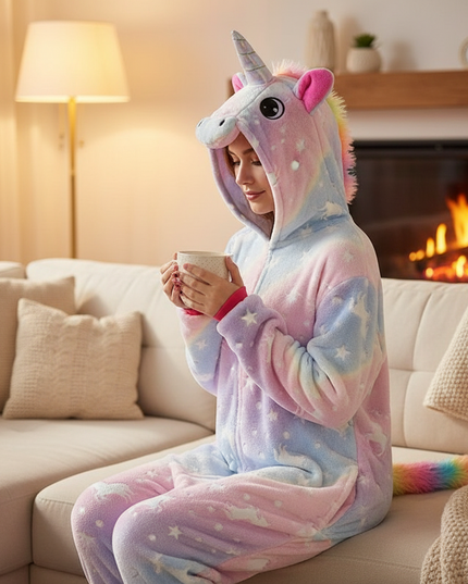 glow in the dark unicorn onesie - lifestyle