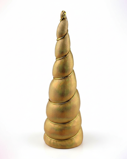 gold iridescent unicorn horn - white-bg