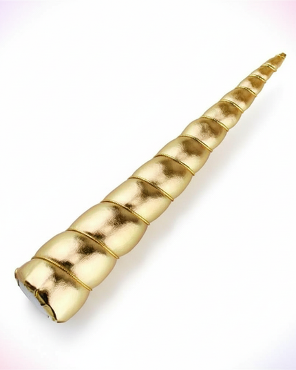 gold unicorn horn cosplay prop - white-bg