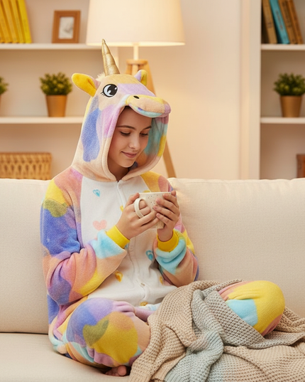 gold unicorn onesie - lifestyle