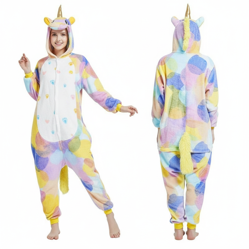 gold unicorn onesie - white-bg