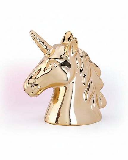 gold unicorn piggy bank - white-bg