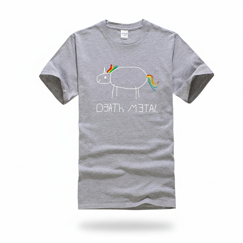 gold unicorn shirt - white-bg