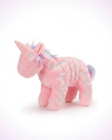 gothic unicorn plush - white-bg