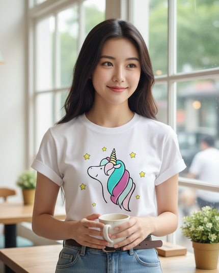 graphic unicorn shirt - lifestyle