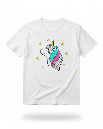 graphic unicorn shirt - white-bg