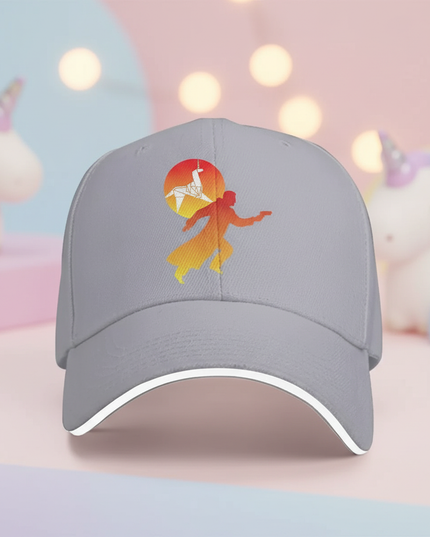 gray unicorn cap - lifestyle