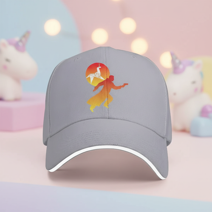 gray unicorn cap - lifestyle