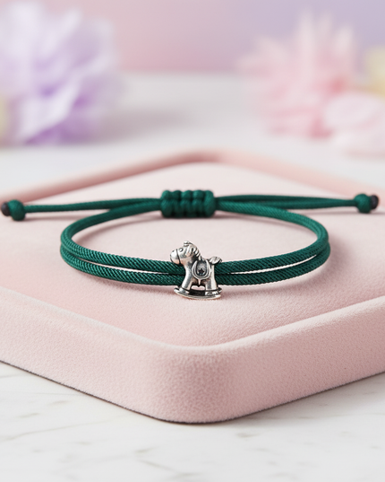 green unicorn bracelet - lifestyle