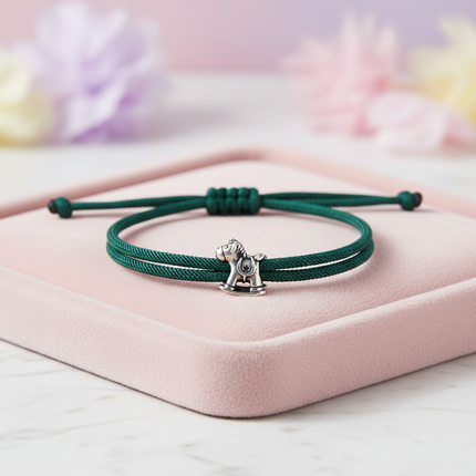 green unicorn bracelet - lifestyle