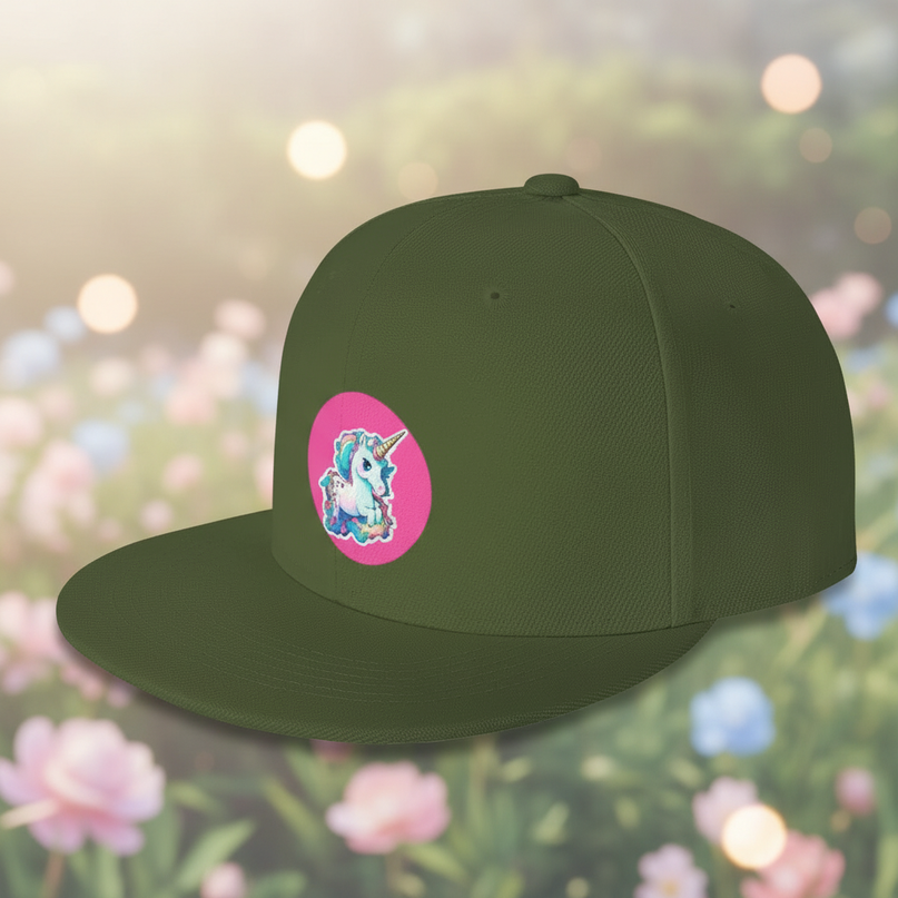 green unicorn hat - lifestyle