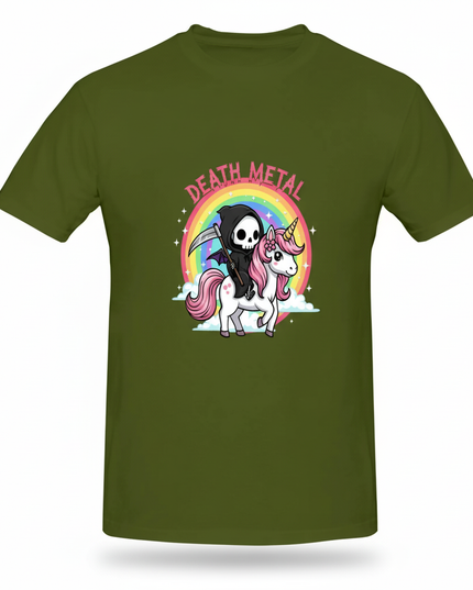 green unicorn shirt - white-bg