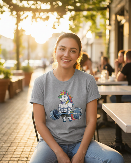 hippie unicorn shirt - in-use