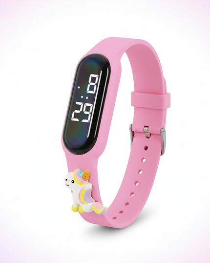 holo unicorn led watch - white-bg