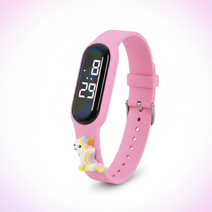 holo unicorn led watch - white-bg