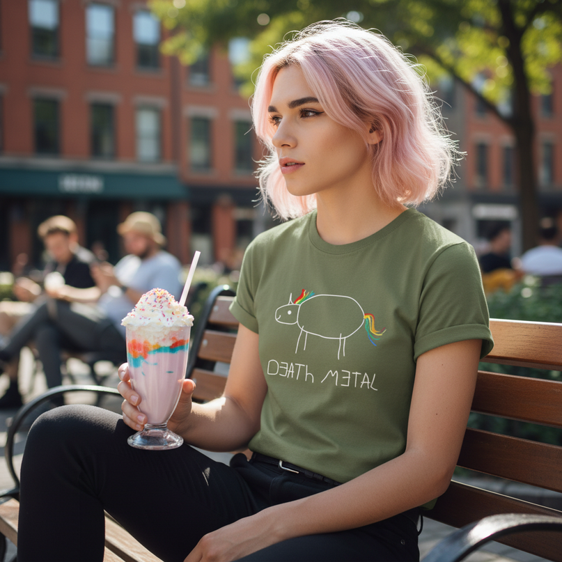 holographic unicorn shirt - lifestyle