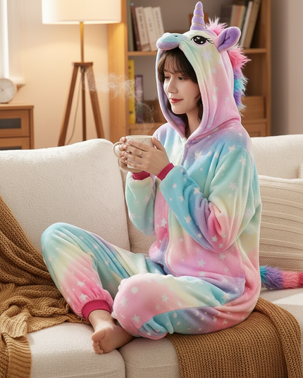 hooded unicorn onesie - lifestyle