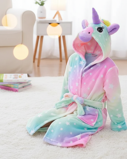 hooded unicorn robe - lifestyle