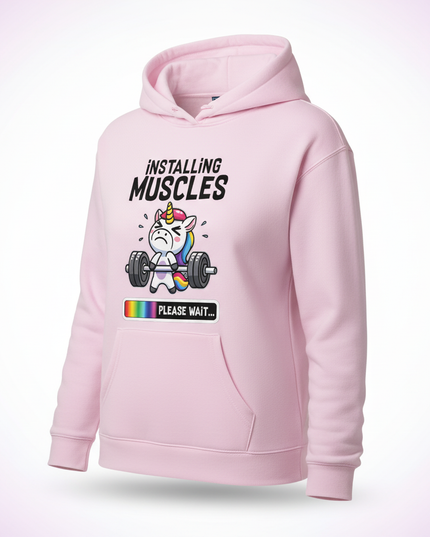 hoodie with unicorn - white-bg