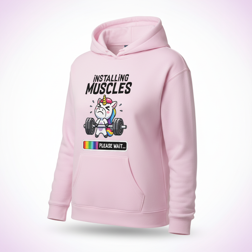 hoodie with unicorn - white-bg