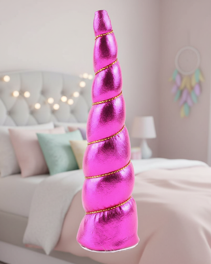 hot pink unicorn headband - lifestyle