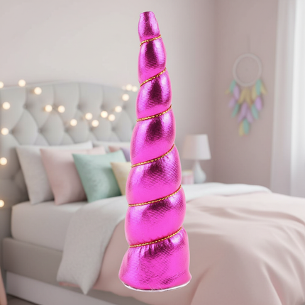 hot pink unicorn headband - lifestyle