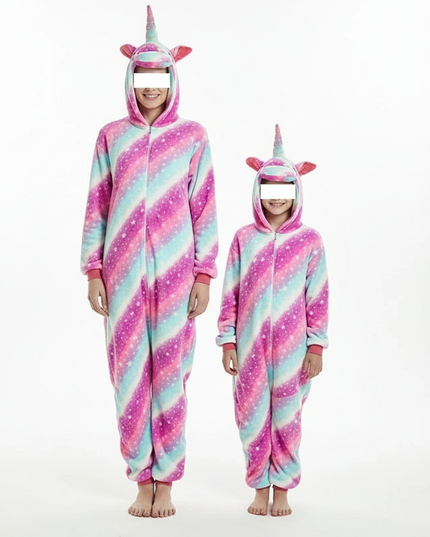 hot pink unicorn onesie - white-bg