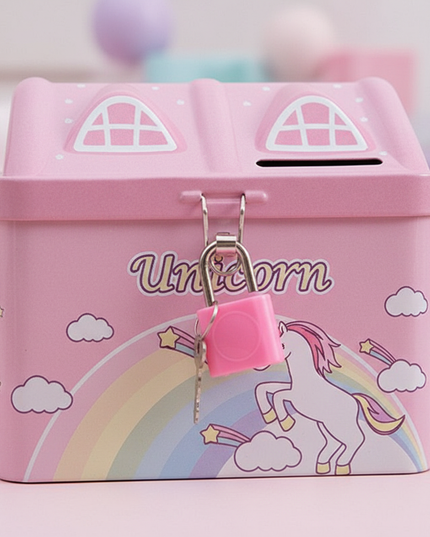 house unicorn piggy bank - detail