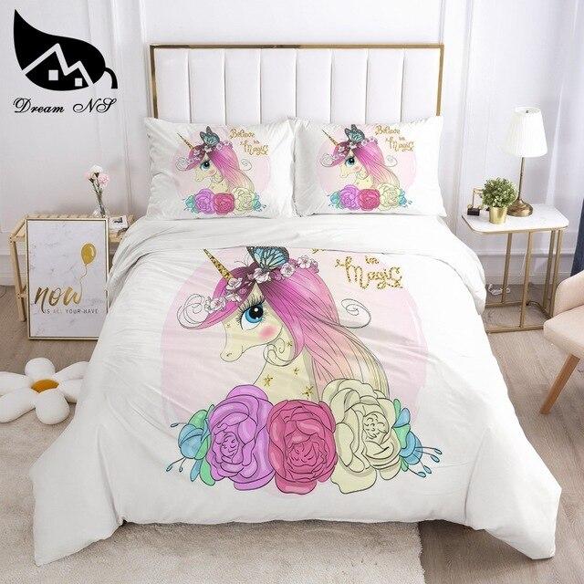 135x200 Unicorn Bed Set