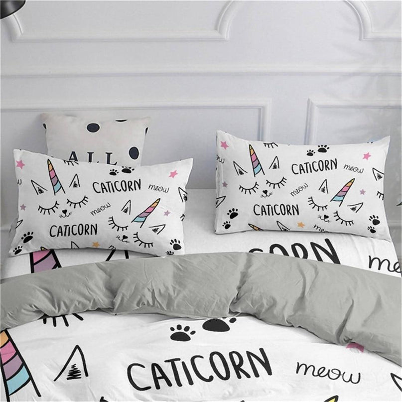 Cat Unicorn Bed Set