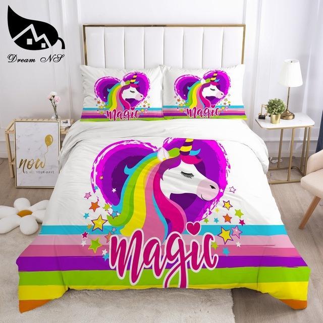 Heartfelt Harmony Unicorn Bed Set